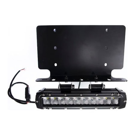 Carjamz Race Sport US License Plate Bracket with 1 10" Stealth Light Bar with 2 Bottom Mounts RSNRL62-1
